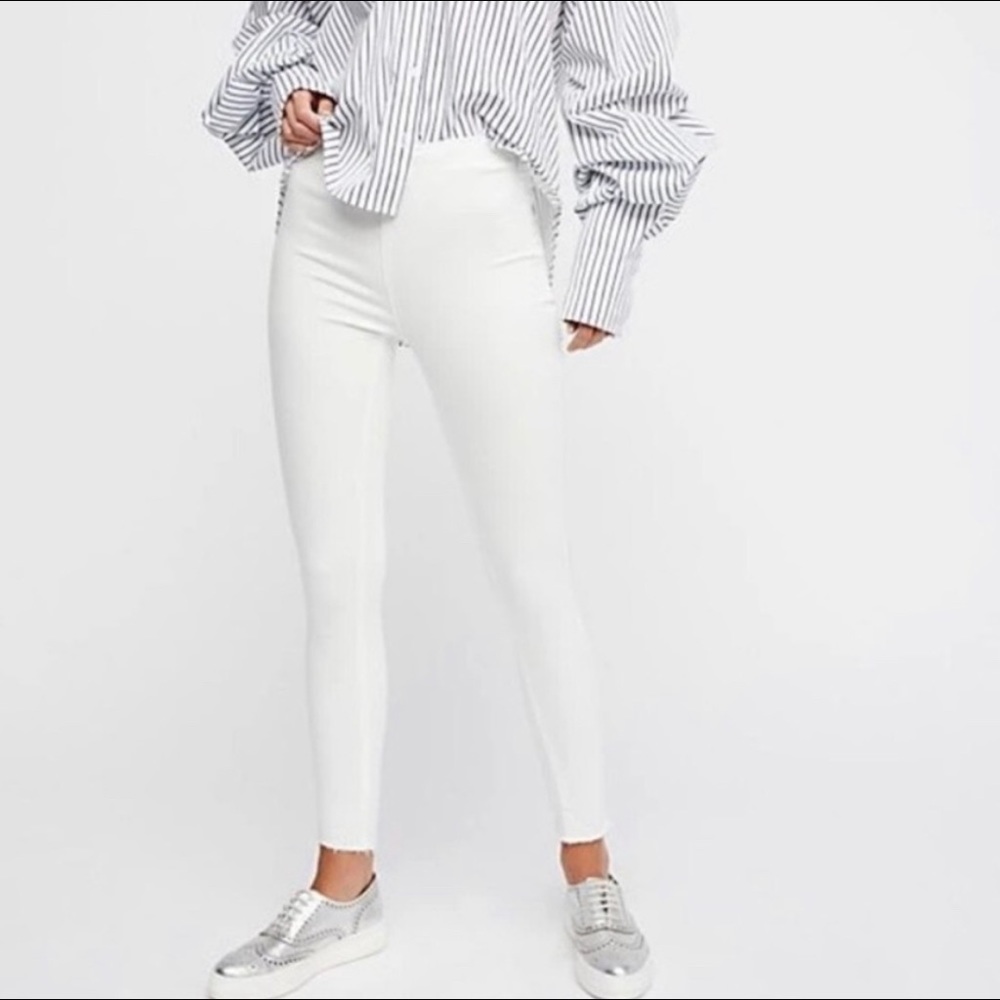 Free People White Skinny Jeans {24}